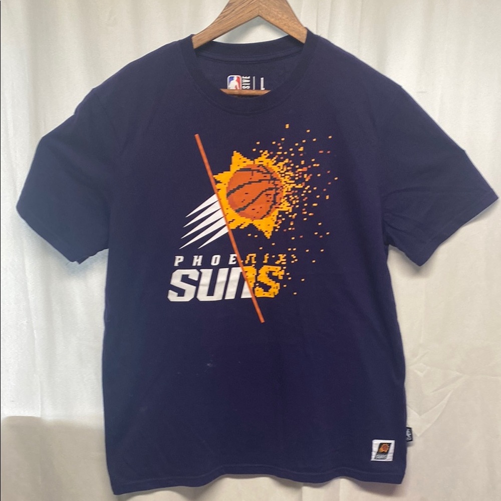 Nike Phoenix Suns Graphic Tee - Navy and Orange